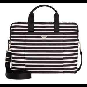 Kate Spade Striped Laptop Shoulder Bag
